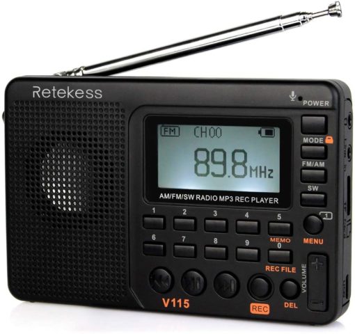 XHDATA 2022 New Portable Solar Retro Radio FM AM SW Global