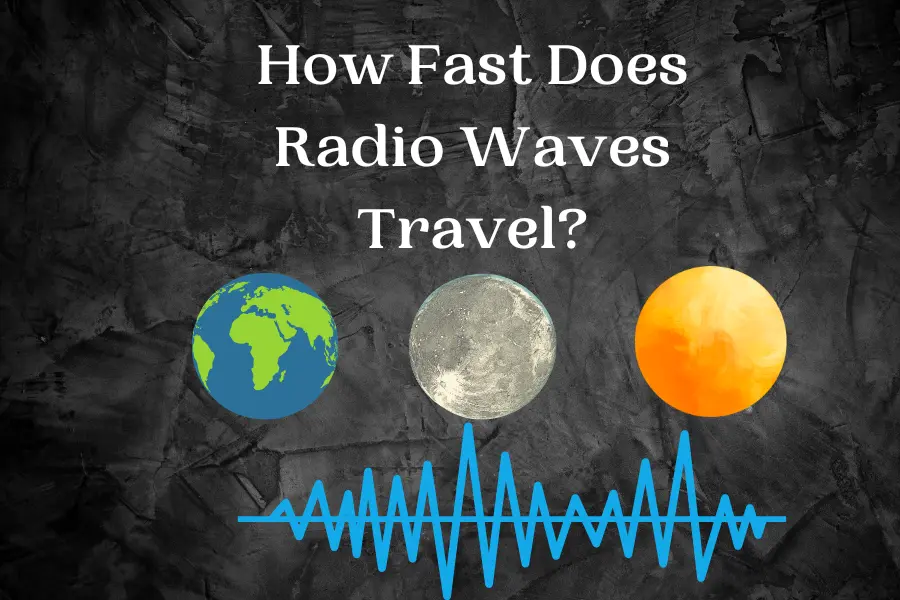 radio waves travel in vacuum